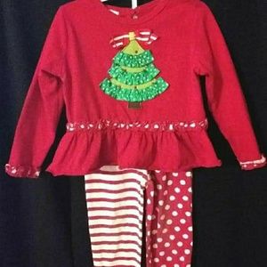 2 Piece Boutique Christmas Outfit Toddler Girl 4-5